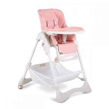 Scaun de masa pentru bebe Chocolate, pliabil, inaltime reglabila pe 3 pozitii, tavita ajustabila, husa piele ecologica usor de curatat, roz Scaun de masa pentru bebe Chocolate, pliabil, inaltime reglabila pe 3 pozitii, tavita ajustabila, husa piele ecologica usor de curatat, roz
