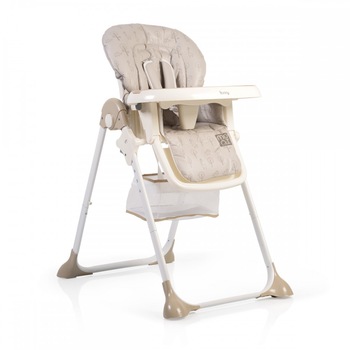 Scaun de masa pentru bebe Hunny, pliabil, inaltime reglabila, protectie dubla, tavita ajustabila, husa piele ecologica usor de curatat, bej Scaun de masa pentru bebe Hunny, pliabil, inaltime reglabila, protectie dubla, tavita ajustabila, husa piele ecologica usor de curatat, bej