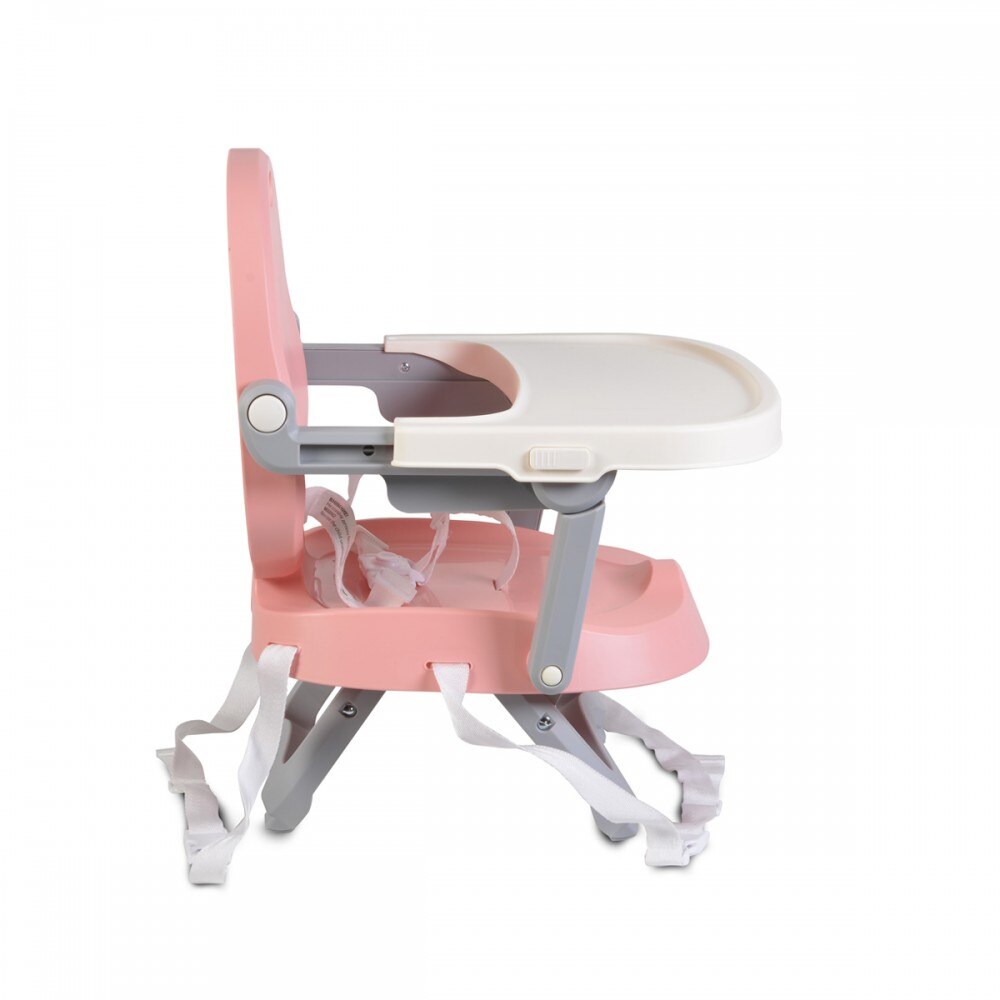 Inaltator de masa pentru bebe Papaya, pliabil, inaltime reglabila, centura in 3 puncte pentru siguranta, usor de curatat, roz