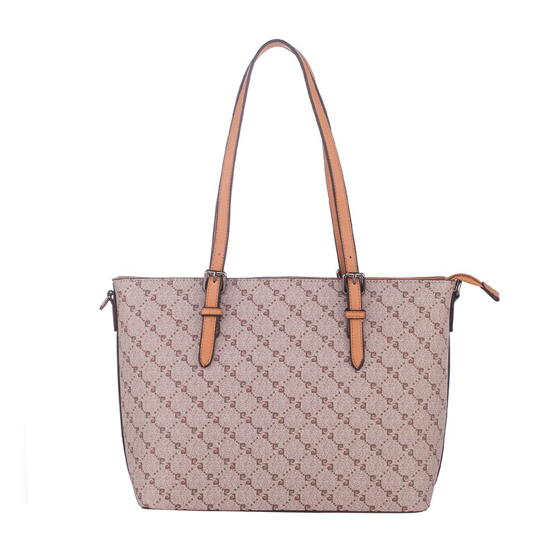 Geanta din piele ecologica - Pierre Cardin, PCL9383Q, 31.5x25x14cm, Bej