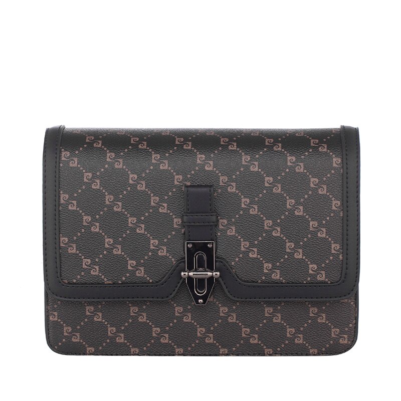 Poseta din piele ecologica - Pierre Cardin, PCL2075B, 24.5x18 x11cm, Negru