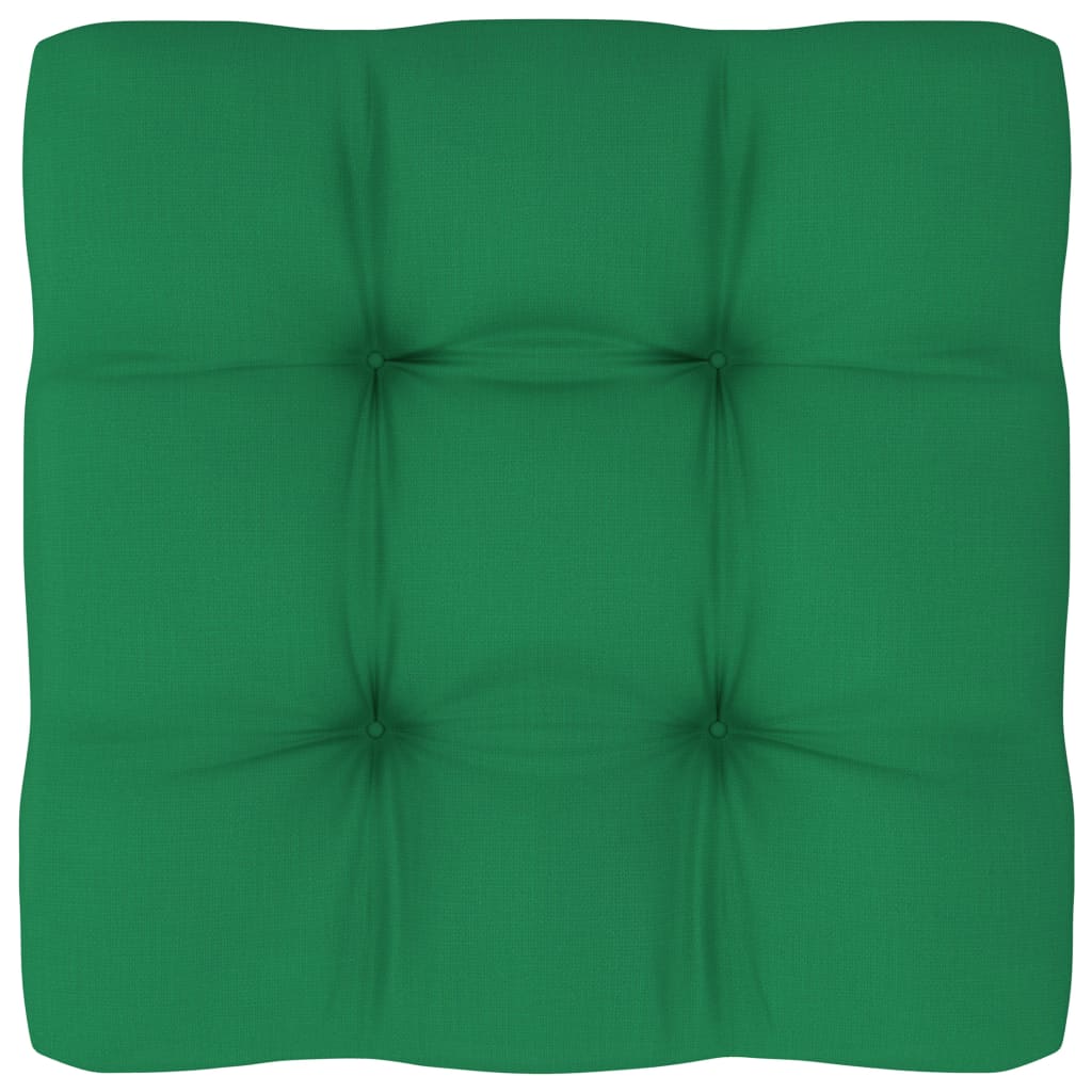 Perna pentru canapea de gradina, canapea din paleti, vidaXL, Poliester, 60 x 60 x 12 cm, Verde inchis