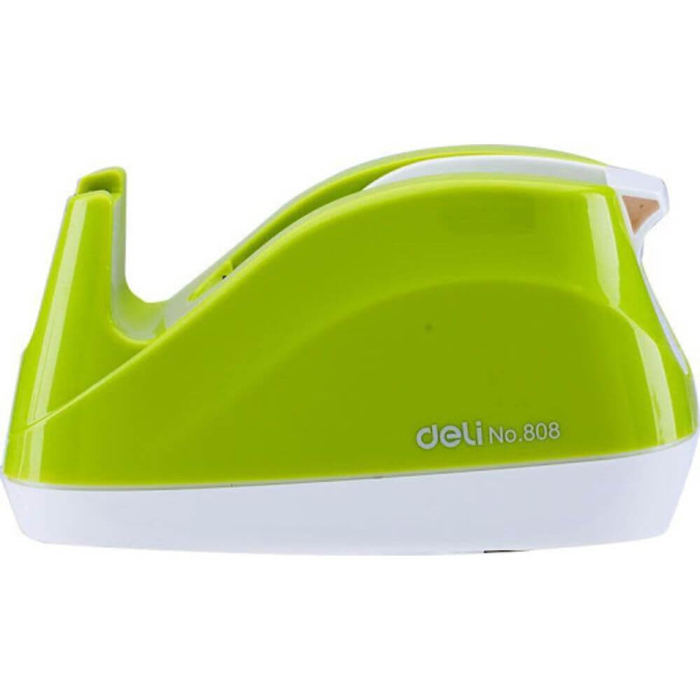 Dispenser Banda Adeziva Deli E808, 18 mm, Verde