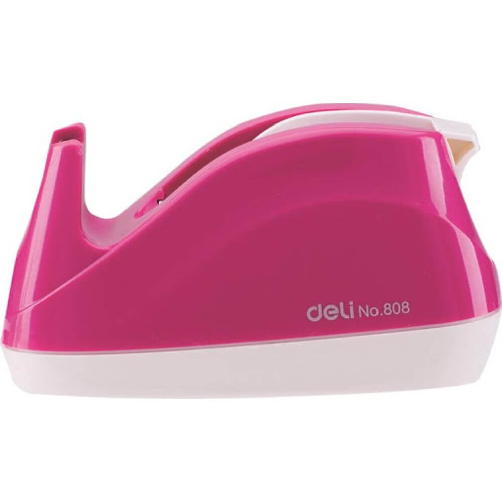 Dispenser Banda Adeziva Deli E808, 18 mm, Violet