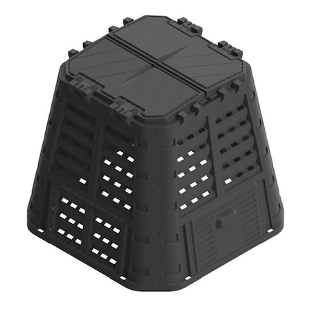 Compostor de gradina, 420 L, negru