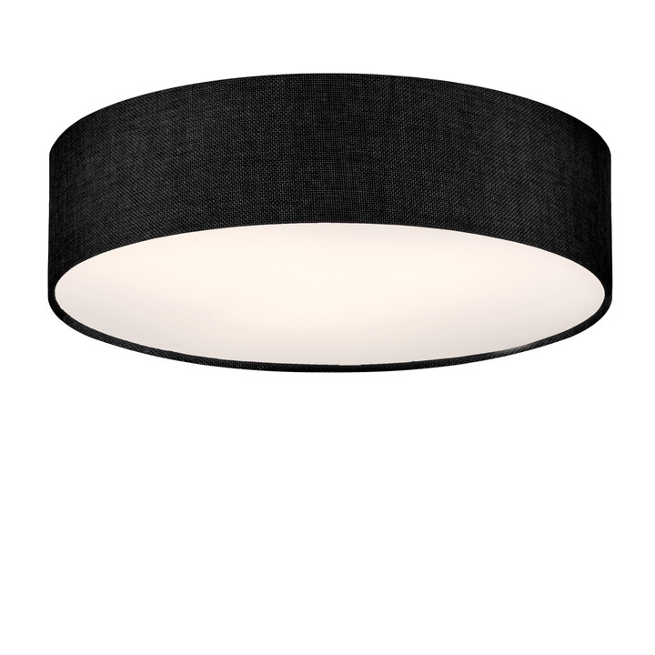 Плафон Electro Style, MOON, Метал, PVC, Текстил, Черно, 45 x 13