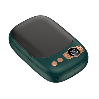 Powerbank 8000 mAh, Pyramid®, port usb, 1 x type C, fast charge, functie incalzire maini , verde, PB1305 Powerbank 8000 mAh, Pyramid®, port usb, 1 x type C, fast charge, functie incalzire maini , verde, PB1305