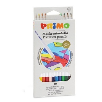 Creioane premium colorate, 12 culori, 3.8 mm, Morocolor Primo Minabella Creioane premium colorate, 12 culori, 3.8 mm, Morocolor Primo Minabella