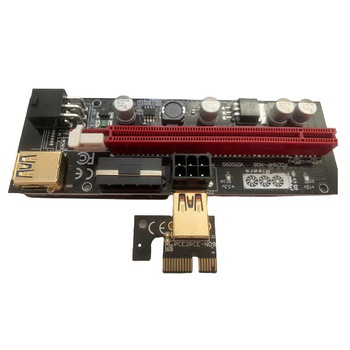 Card dedicat mining PCI-E RISER, versiunea 009S compatibil PCI-E Express 1X-16X cablu, USB 3.0 Card dedicat mining PCI-E RISER, versiunea 009S compatibil PCI-E Express 1X-16X cablu, USB 3.0