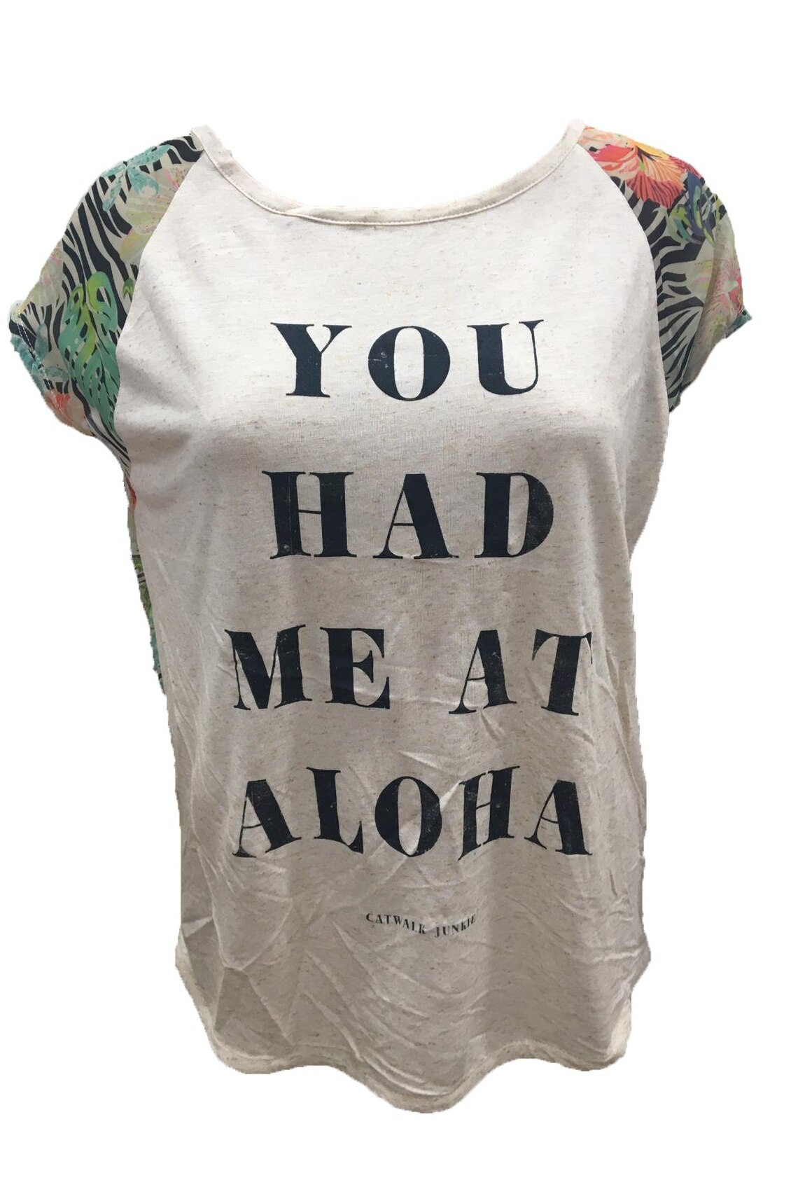 Bluza maneca scurta, Catwalk, 1502020228, Multicolor, XS