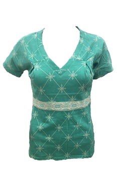 Bluza maneca scurta, Blutsgeschwister, 001151/130, Verde, S Bluza maneca scurta, Blutsgeschwister, 001151/130, Verde, S