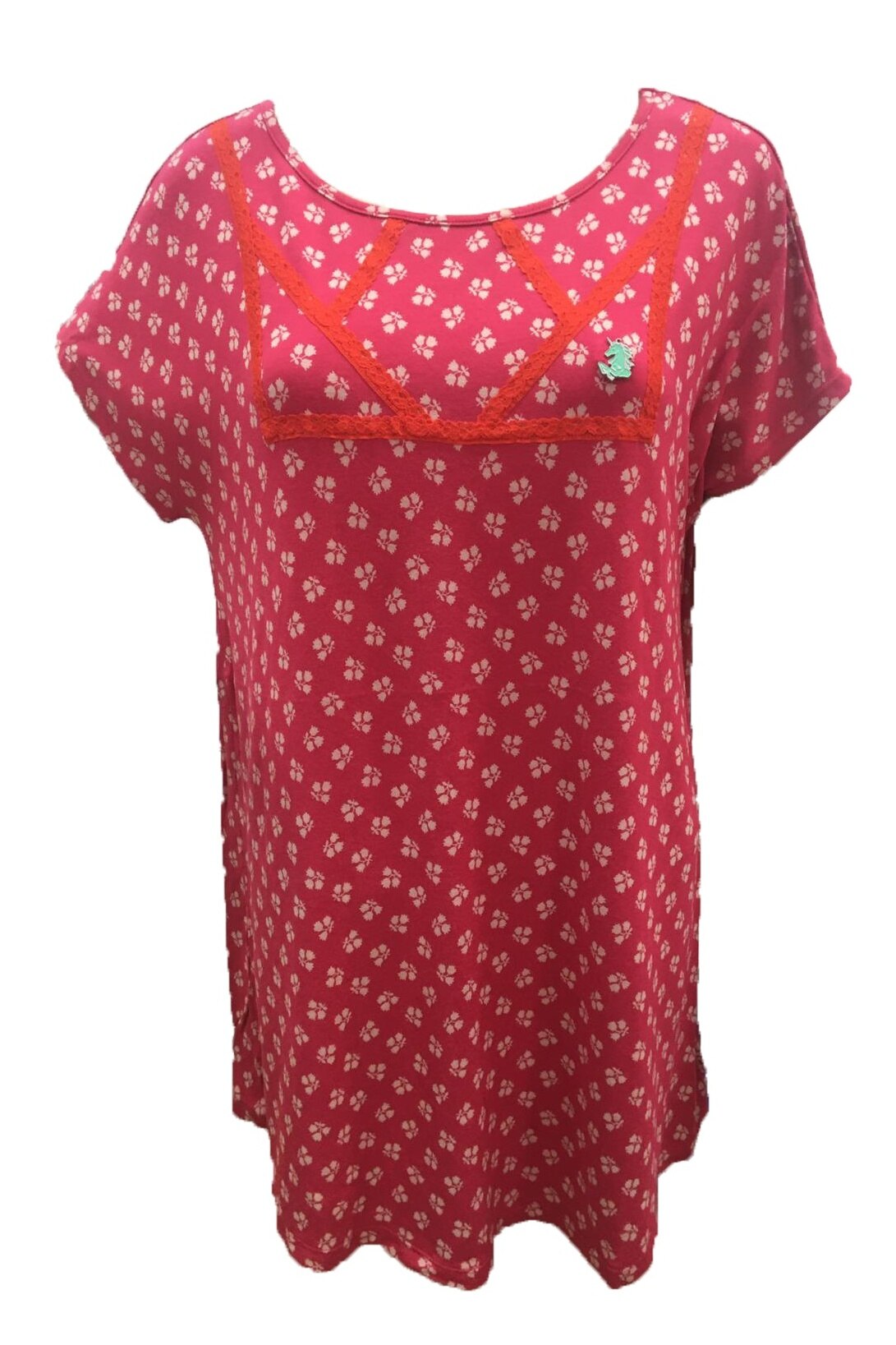 Bluza maneca scurta, Blutsgeschwister, 001151/110, Roz aprins