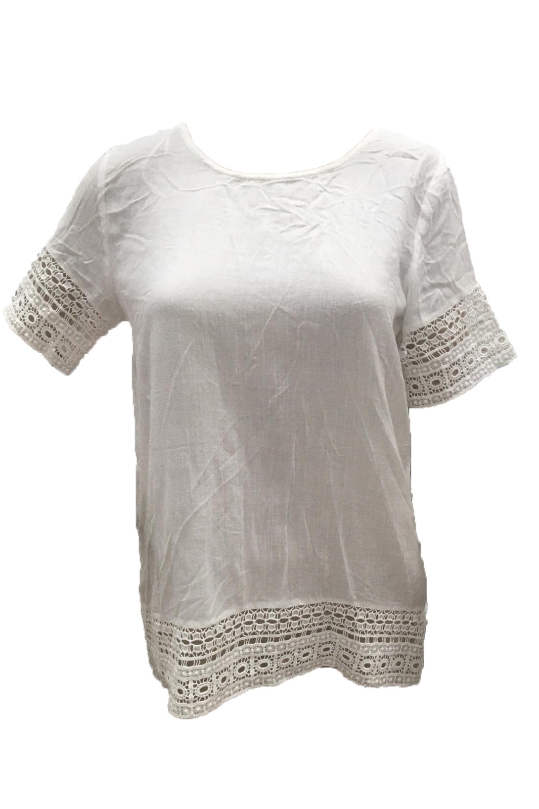 Bluza maneca scurta, B.young, 803473, Alb, 36