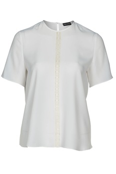 Bluza din matase alba, Alb, 42-44 Bluza din matase alba, Alb, 42-44