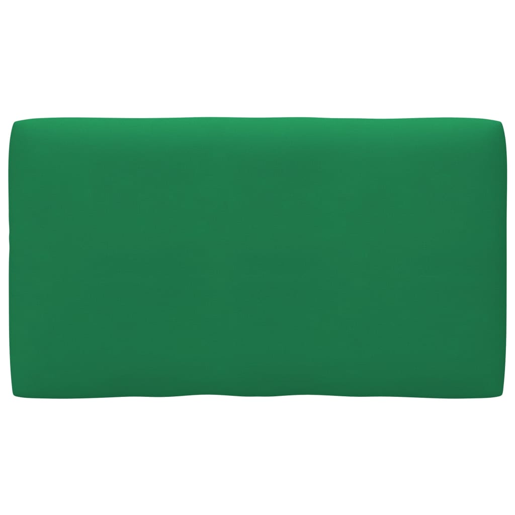Perna decorativa de spate pentru canapea din paleti, vidaXL, Tesatura, 70 x 40 x 12 cm, Verde