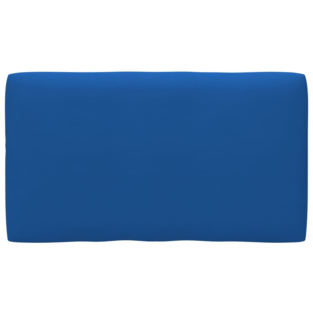 Perna decorativa de spate pentru canapea din paleti, vidaXL, Tesatura, 70 x 40 x 12 cm, Albastru