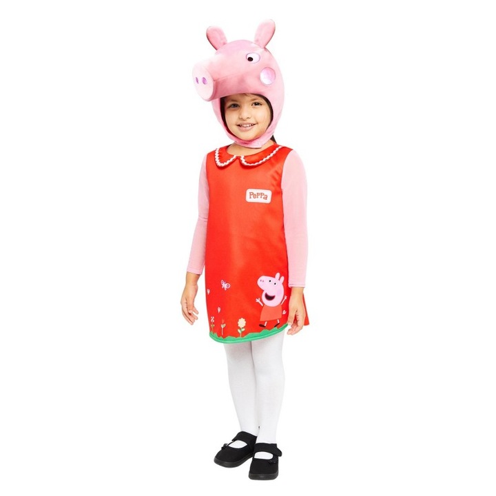 Peppa Pig Farsangi Jelmez Plüss fej , 2-3 év, Többszínű