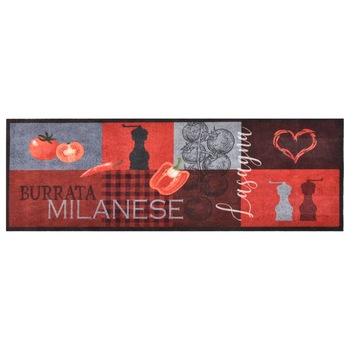 Covoras de bucatarie lavabil cu model tomate, vidaXL, Poliamida, 60 x 300 cm, Multicolor Covoras de bucatarie lavabil cu model tomate, vidaXL, Poliamida, 60 x 300 cm, Multicolor
