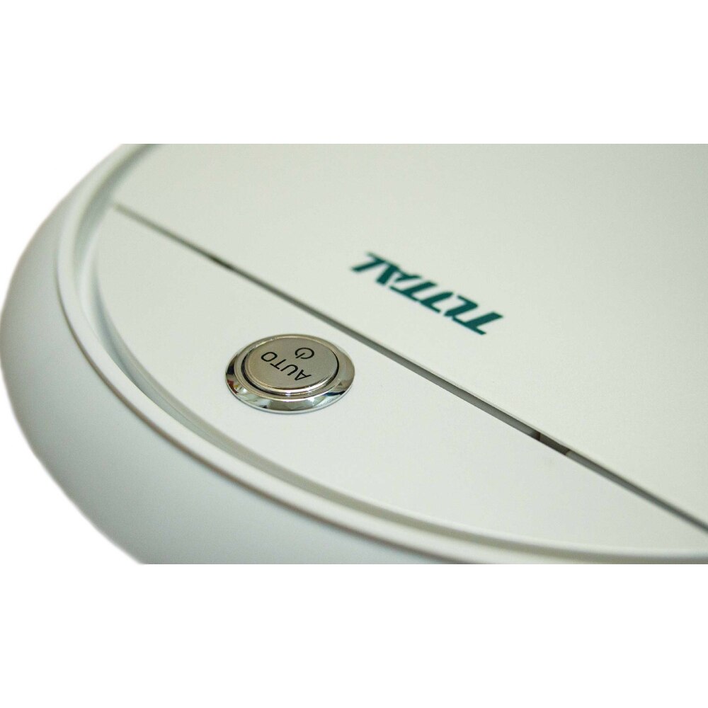 Aspirator robot, Total, Li-Ion, 2 Ah, 0.45 L, 3 functii, Alb