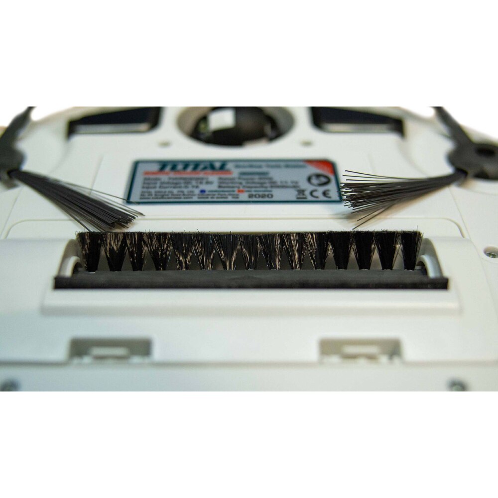 Aspirator robot, Total, Li-Ion, 2 Ah, 0.45 L, 3 functii, Alb