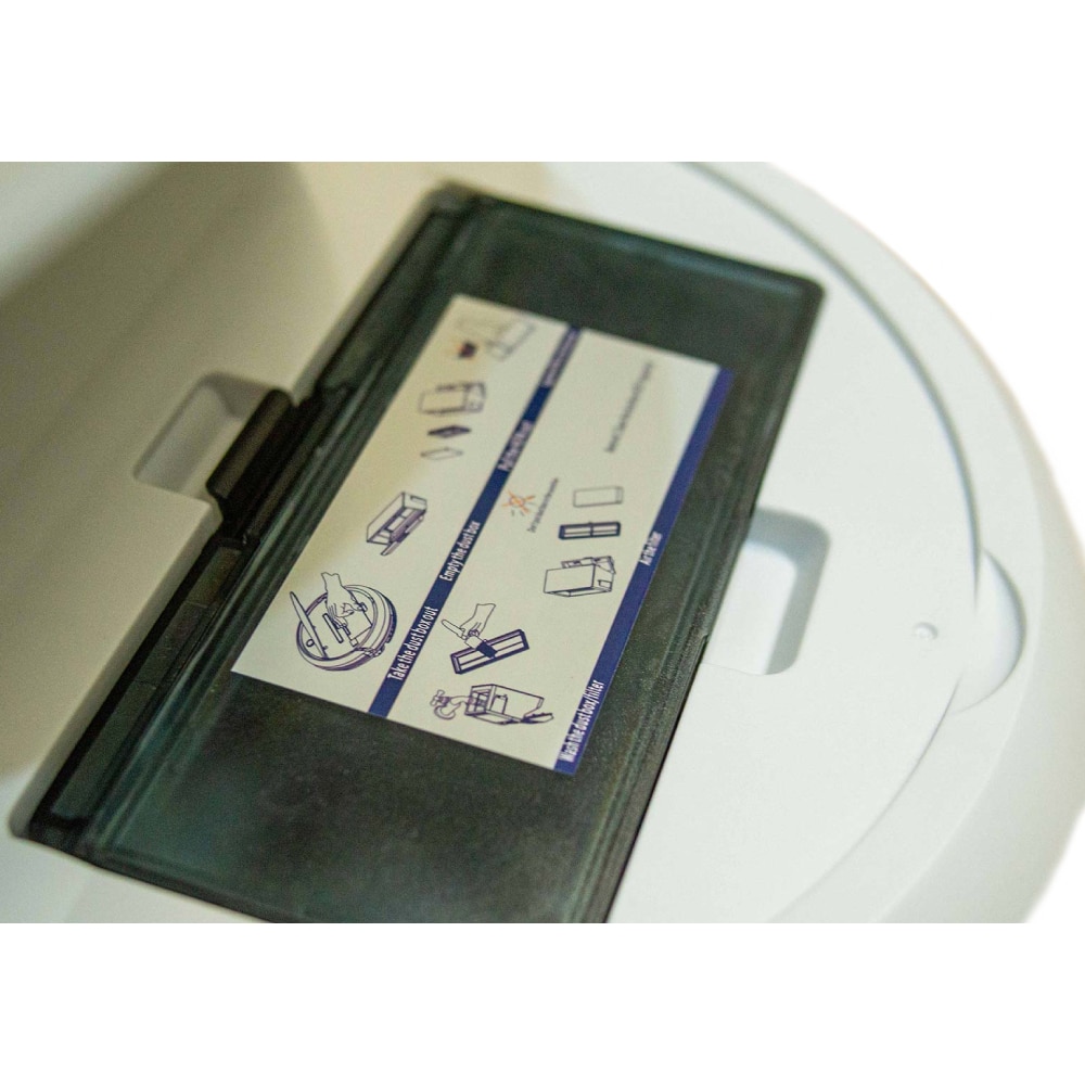Aspirator robot, Total, Li-Ion, 2 Ah, 0.45 L, 3 functii, Alb