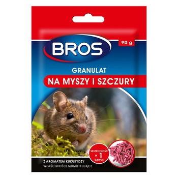 Insecticid pentru soareci si sobolani Bros, 90 g Insecticid pentru soareci si sobolani Bros, 90 g