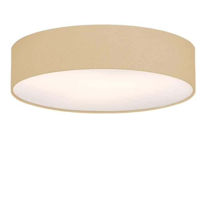 Плафон Electro Style, MOON, Метал, PVC, Текстил, Бежов, 51 x 13