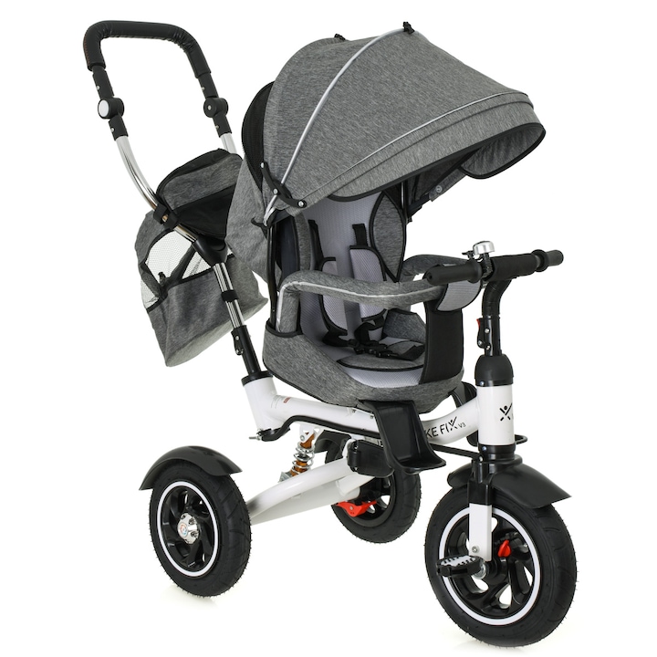 Триколка и количка за деца Premium TRIKE FIX V3 Цвят Сив