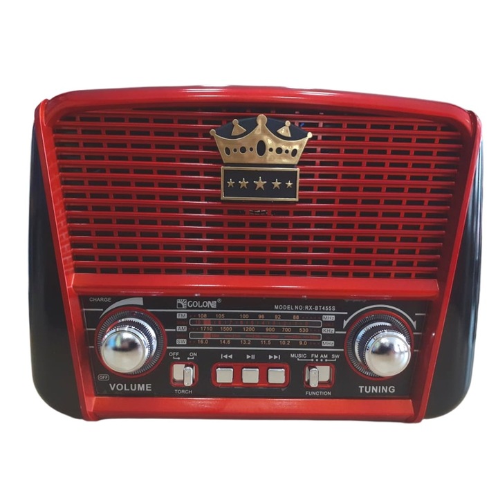 Radio portabil, Incarcare solara, Rosu