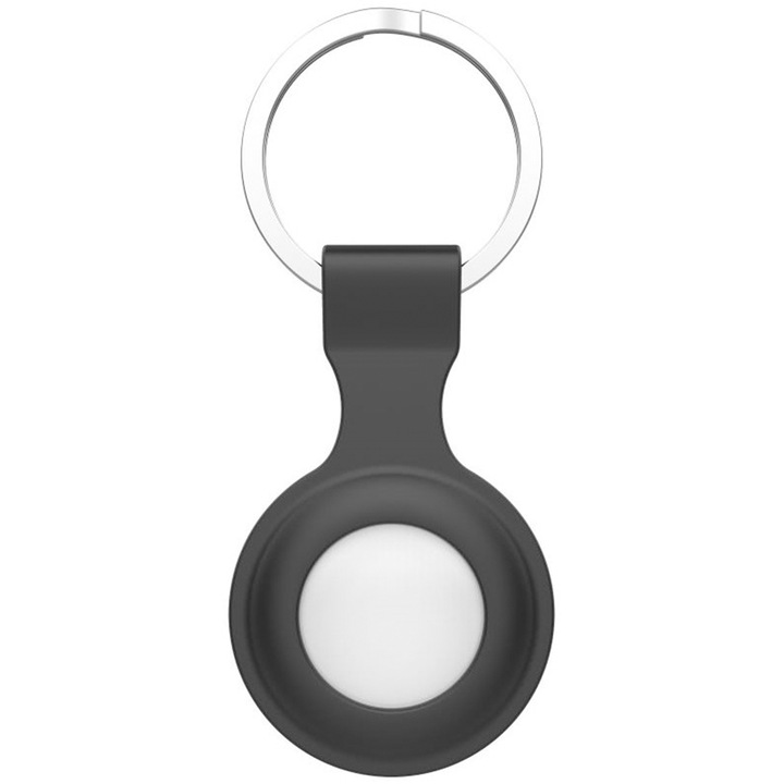 Калъф за Apple AirTag High Quality Protection, ключодържател, черен
