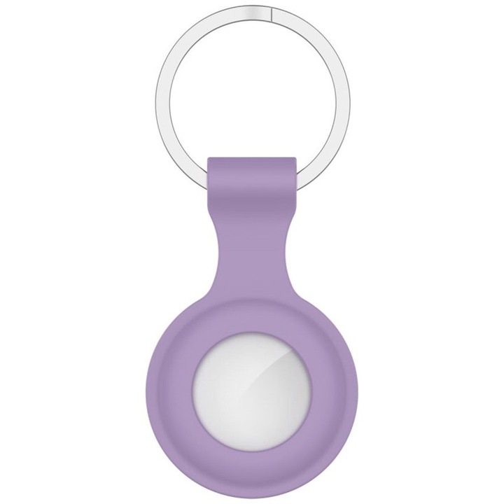 Калъф за Apple AirTag High Quality Protection, ключодържател, лилав