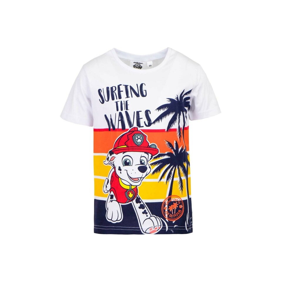 Tricou baieti, Surfing the Waves, portocaliu