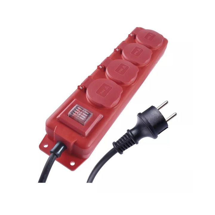 Emos удължител 4 гнезда 10m 1.5m IP44 SCHUKO
