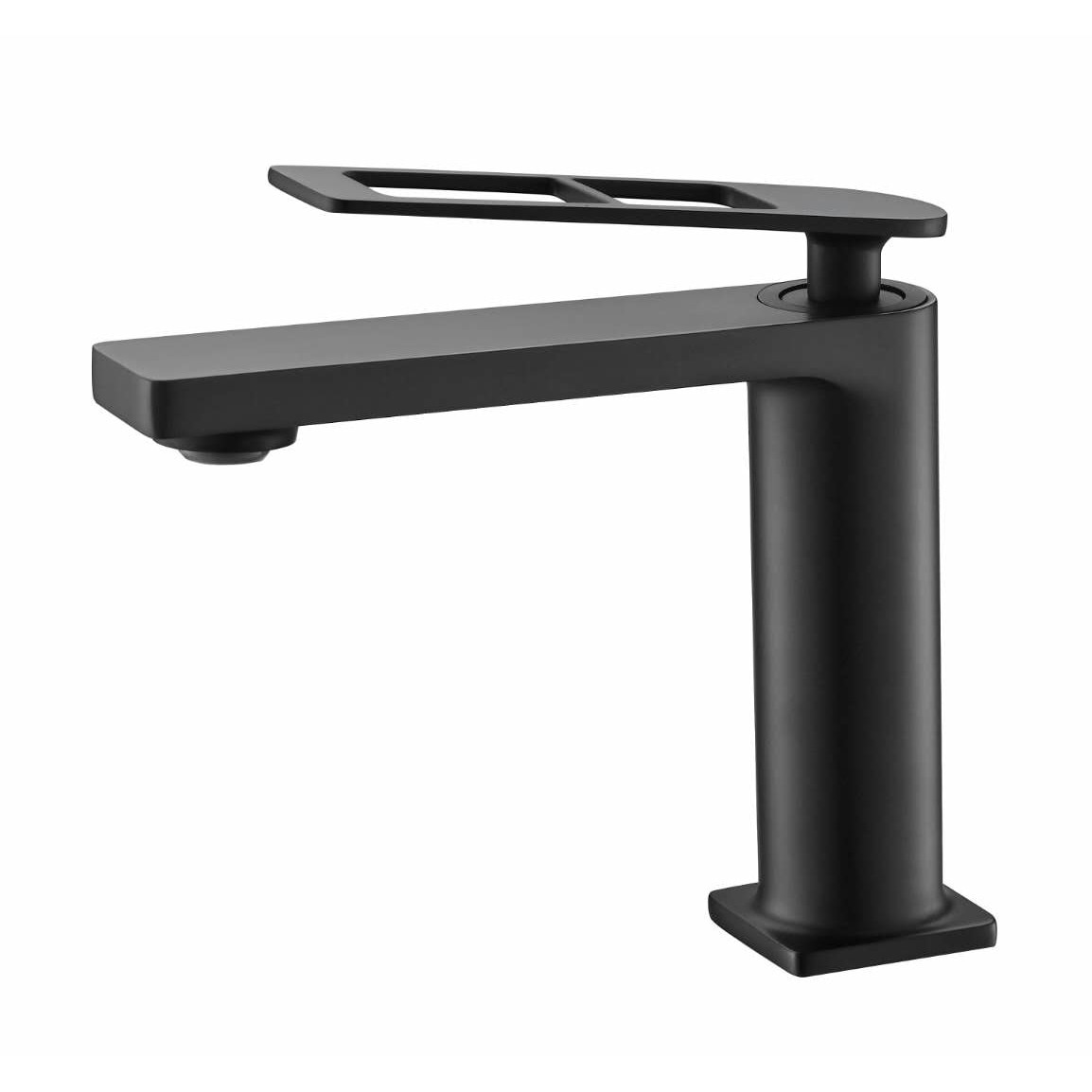 Baterie lavoar, alama sanitara, finisaj satinat, negru, 9707H