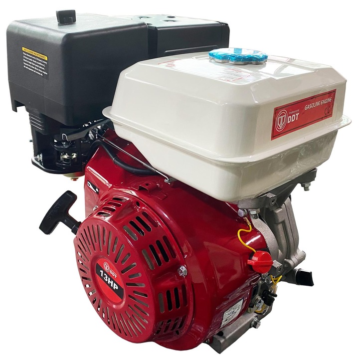 DDT Professional Benzinmotor, 13 LE, 4 Ütemű, 389 cm3, 3.5 Literes tartály, Piros