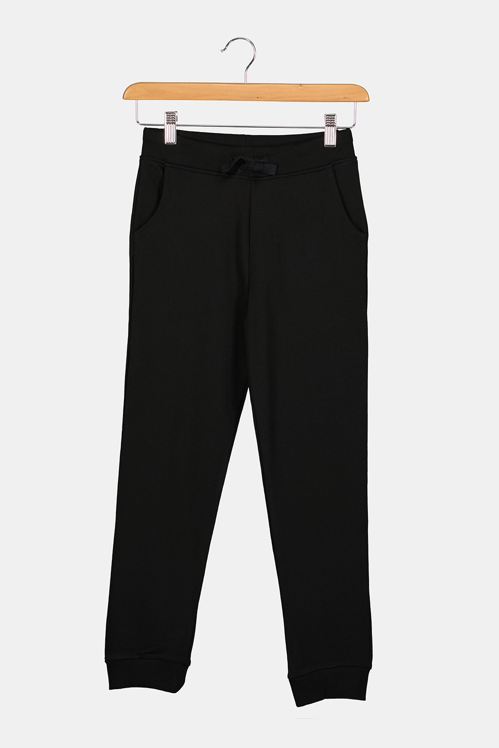 GUESS KIDS, Pantaloni de trening de bumbac talie ajustabila, Negru, 135-139 CM