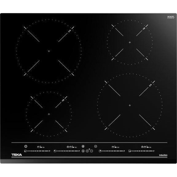 Plita Incorporabila Teka 112510017, Inductie, 4 zone de gatit, 60cm, Negru