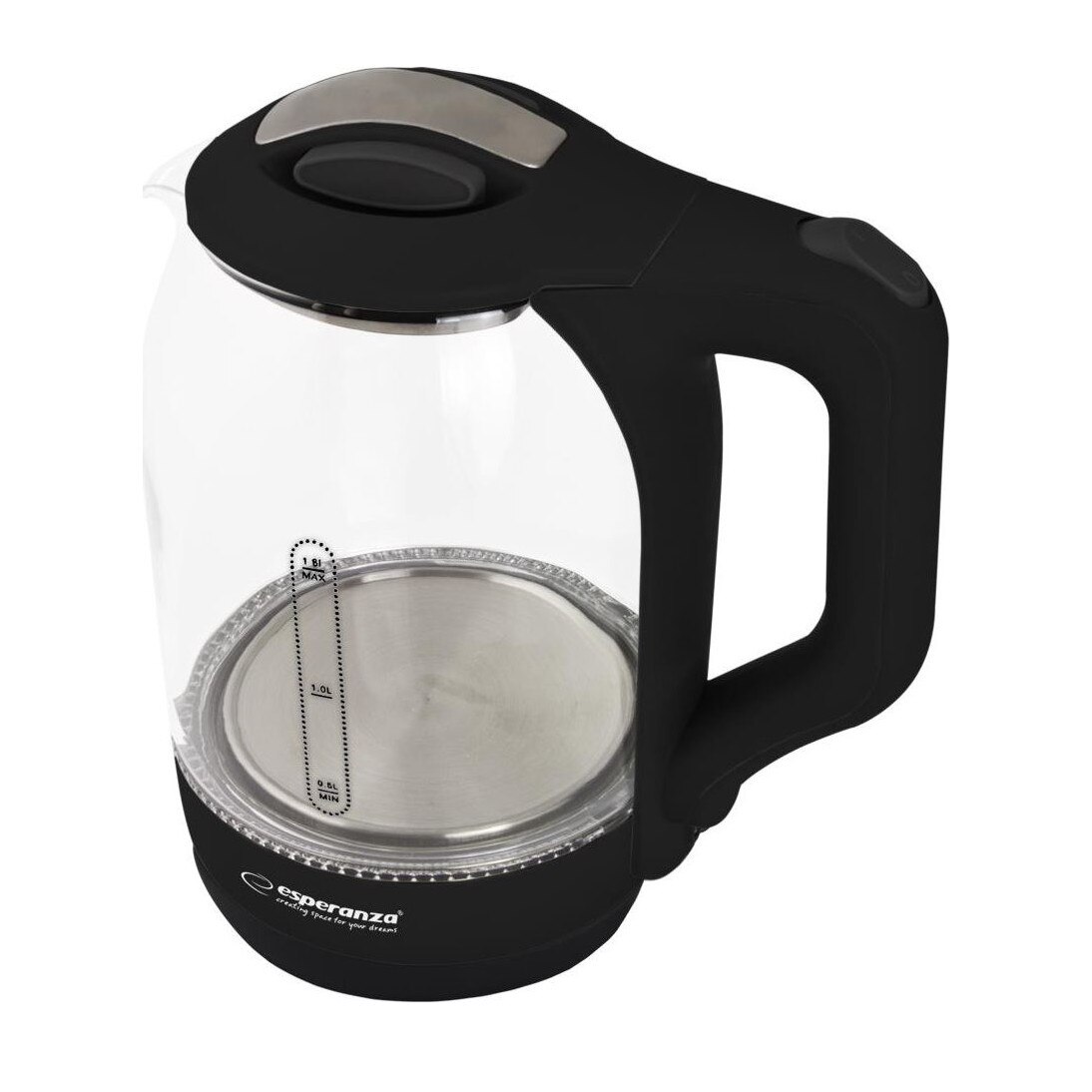 Fierbator Esperanza EKK025K, 1500 W, 1.7 l, Negru