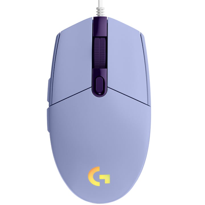 Мишка Logitech G203 LIGHTSYNC Gaming Mouse - LIlac - USB - N/A - EMEA - G203 LIGHTSYNC Gaming PC Group - 910-005853