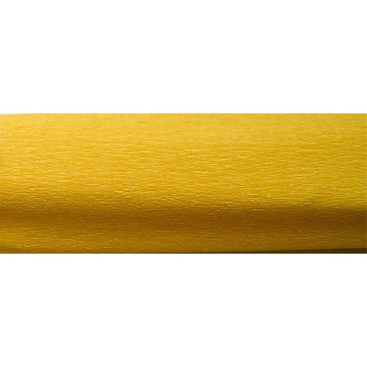 Victoria krepp-papír, 50x200cm, aranysárga