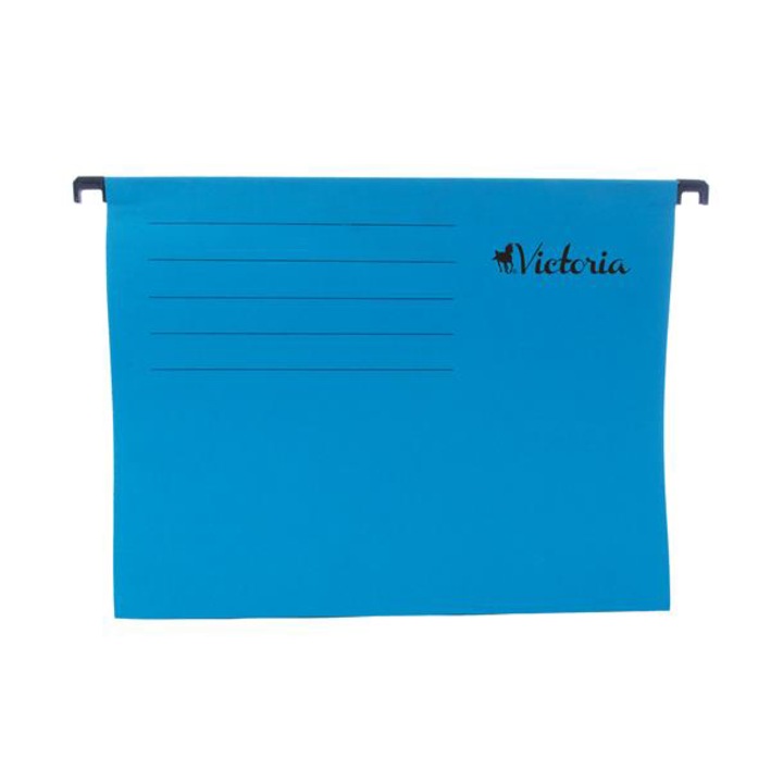 Dosar suspendat, Victoria, Carton, A4, Albastru