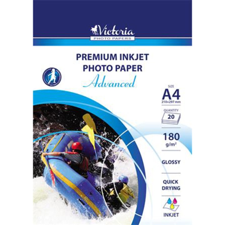 Victoria Advanced fotópapír, tintasugaras, A4, 180 g, fényes