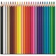 Set 24 Creioane colorate, Maped, Lemn, Triunghi, Multicolor