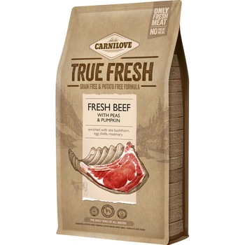 Hrana uscata pentru caini Carnilove True Fresh, Adult, Vita, 4 Kg