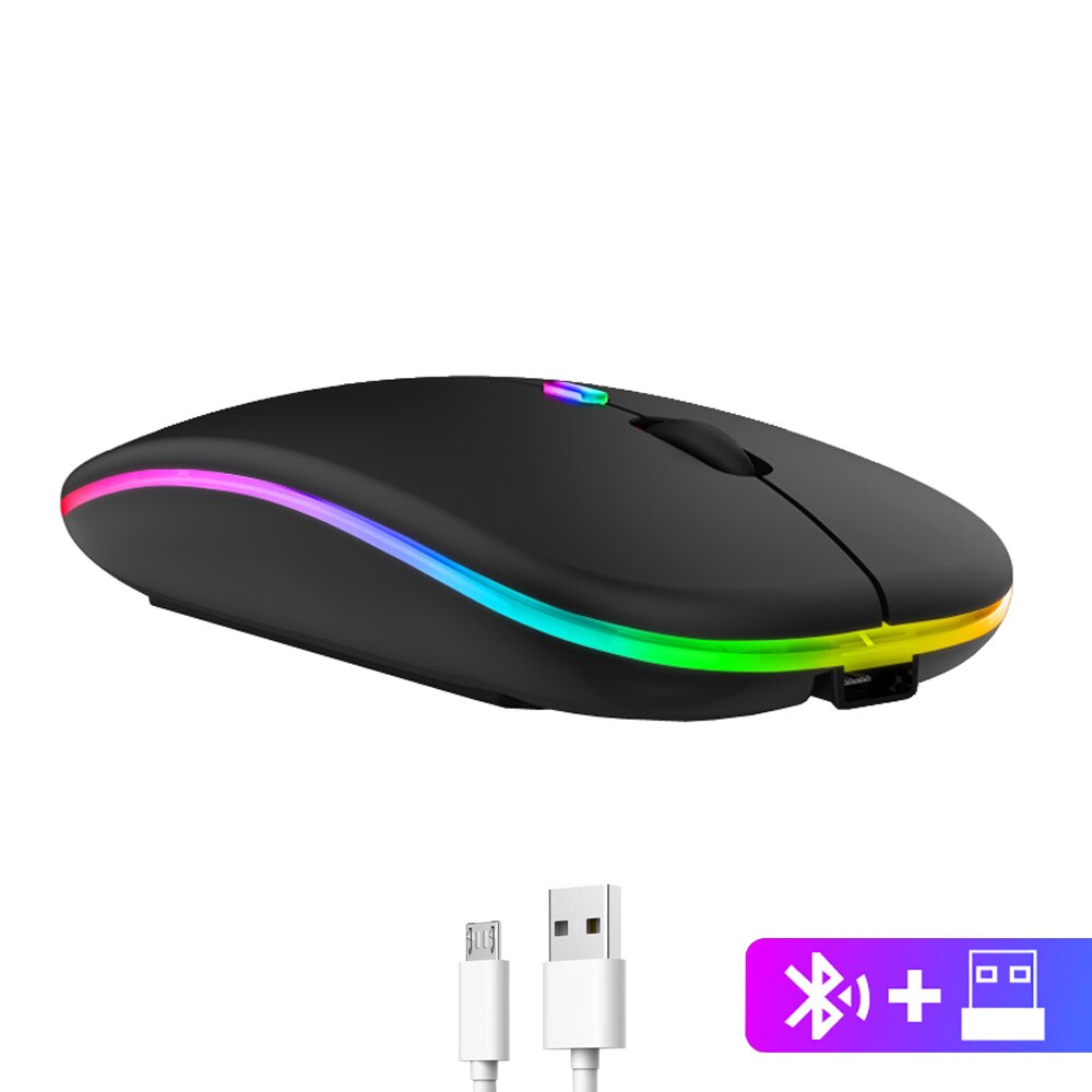 generation Borrowed disinfect Mouse wireless, Bluetooth 2.4G, Incarcare USB, Negru - eMAG.ro