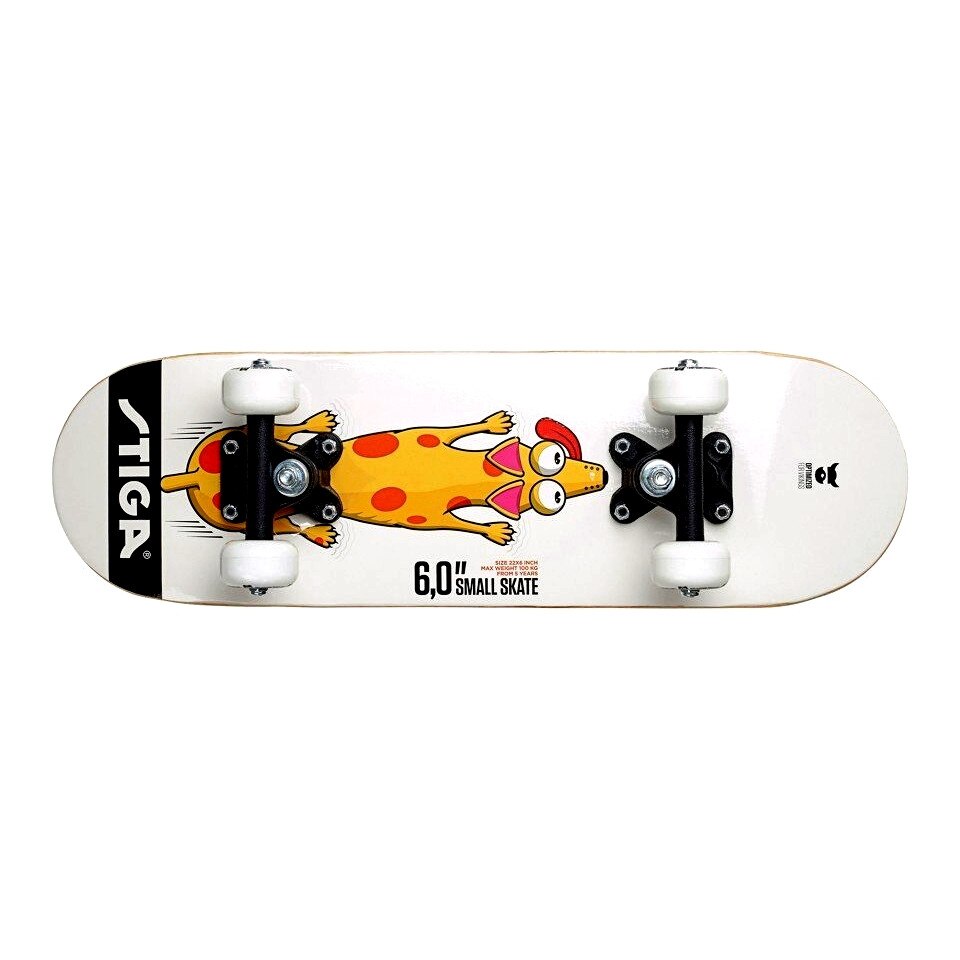 Skateboard Stiga Dog 6.0, alb