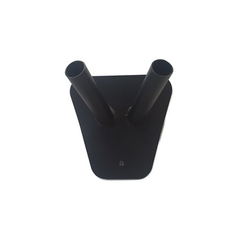 Suport steag dublu din metal model 3 200x200 mm, negru Suport steag dublu din metal model 3 200x200 mm, negru