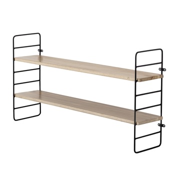 Raft Cu 2 Nivele Bloomingville - North Shelve - Natur 65cm Raft Cu 2 Nivele Bloomingville - North Shelve - Natur 65cm