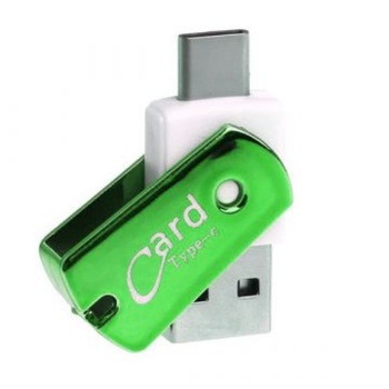 Adaptor OTG USB 3.1 - Tip C (Verde) Adaptor OTG USB 3.1 - Tip C (Verde)