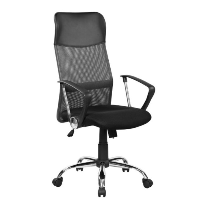 STRATEGIC Magas ergonomikus irodai szék, hálós, fekete
